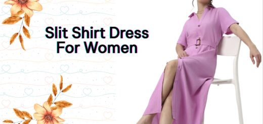 Slit Shirt Dress